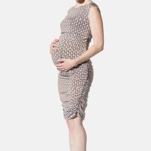Leota Maternity Dress Geometric Print Large
